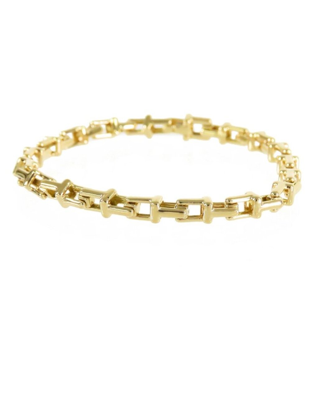 Tiffany & Co T Narrow Chain Yellow Gold 18K Bracelet